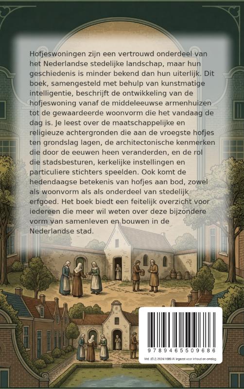 Achterkant van De geschiedenis van de hofjeswoning