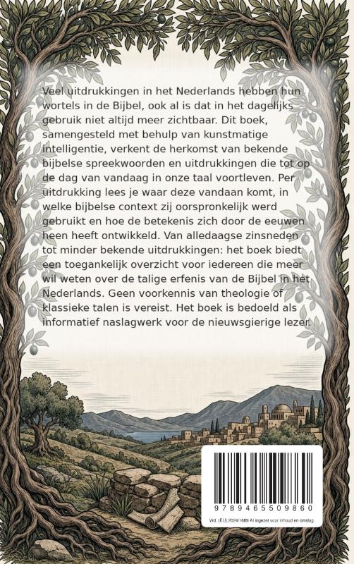 Achterkant van Bijbelse spreekwoorden en hun herkomst