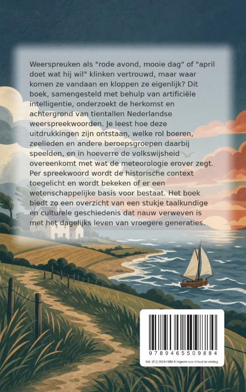 Achterkant van Spreekwoorden over het weer en hun herkomst