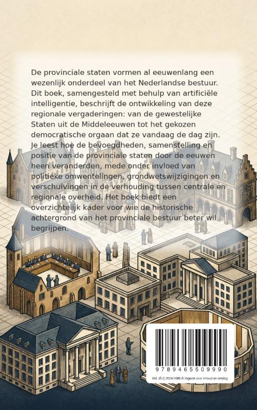 Achterkant van De geschiedenis van de provinciale staten