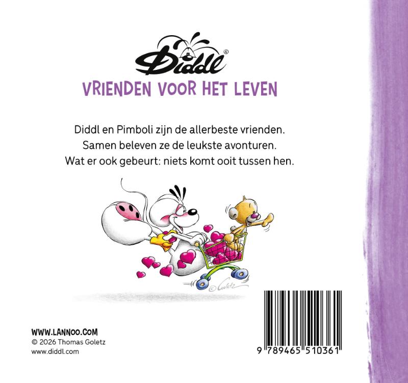 Achterkant van Diddl - Vrienden voor het leven