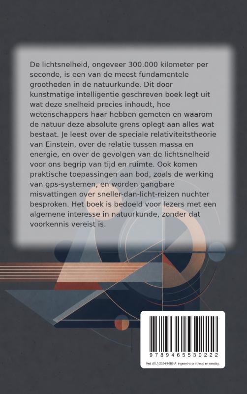 Achterkant van De snelheid van het licht en waarom niets sneller kan