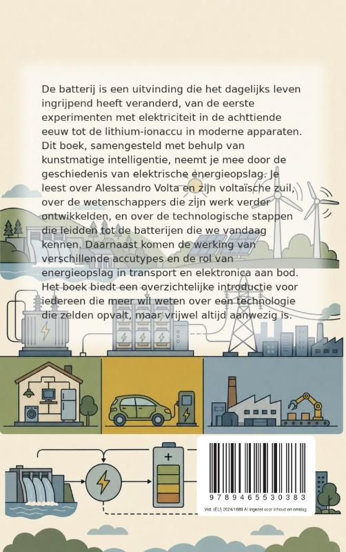Achterkant van De uitvinding van de batterij