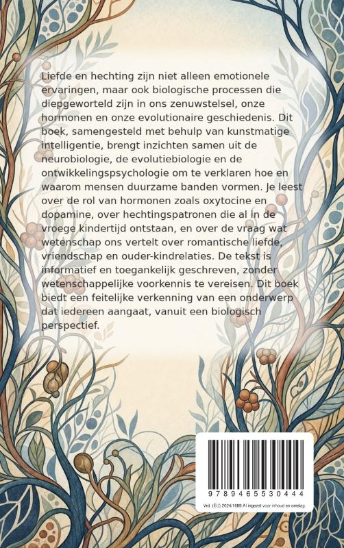 Achterkant van De biologie van liefde en hechting