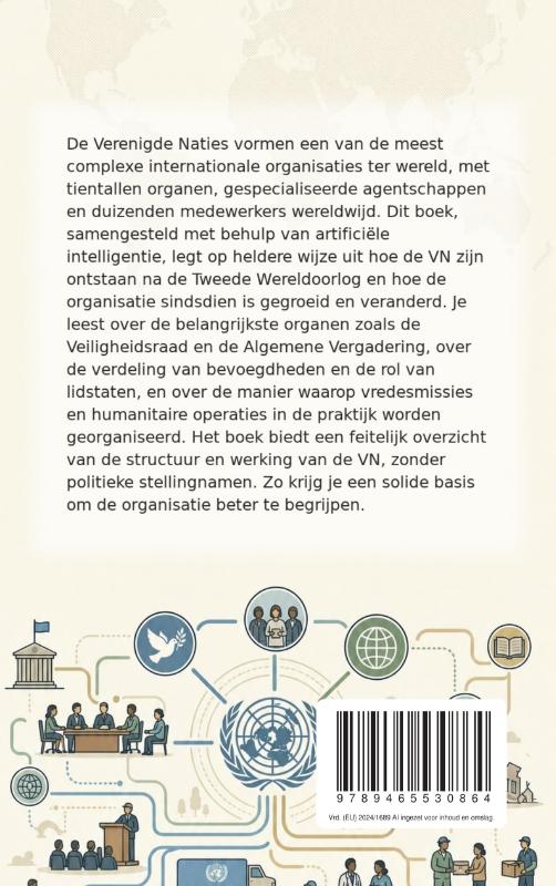 Achterkant van Hoe de Verenigde Naties zijn opgebouwd