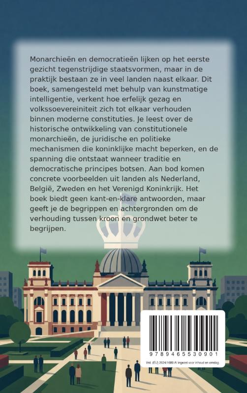 Achterkant van Hoe een monarchie zich tot een democratie verhoudt