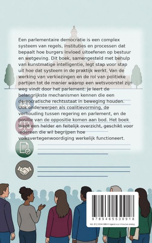 Achterkant van Hoe een parlementaire democratie functioneert