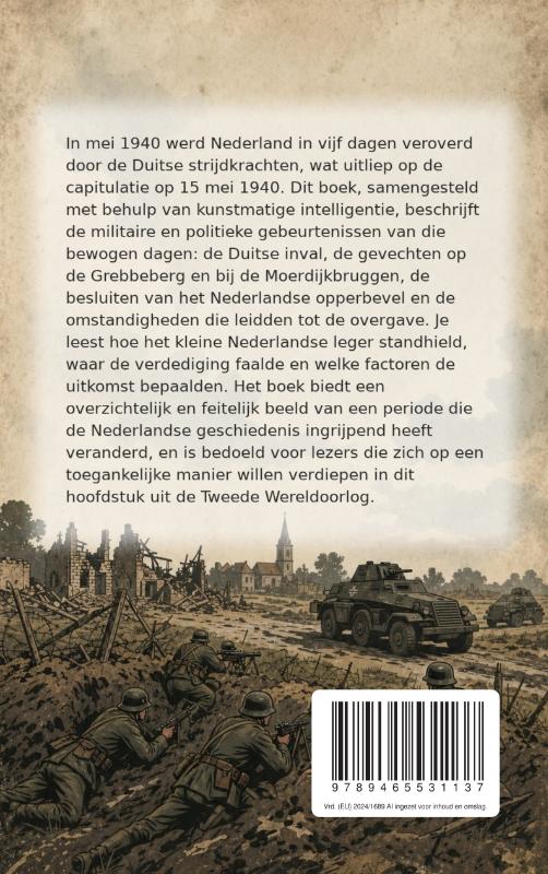 Achterkant van De capitulatie van Nederland in mei 1940
