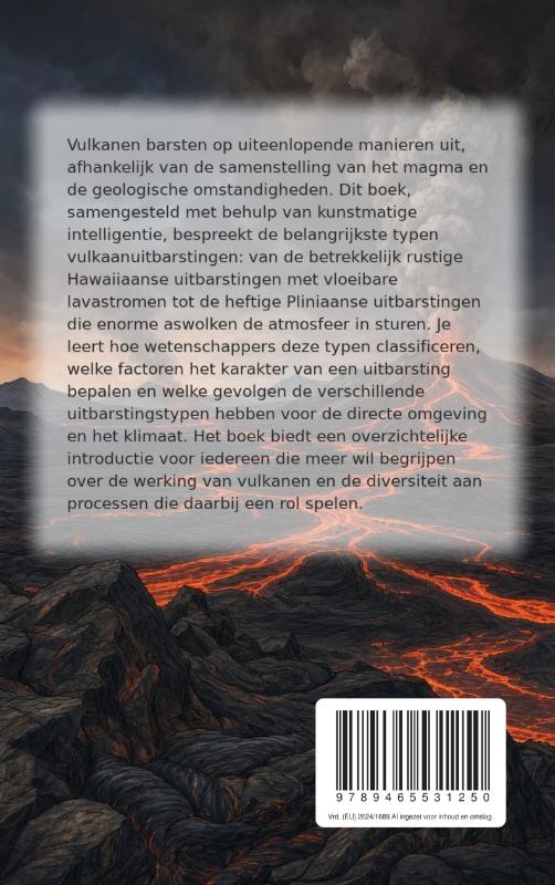 Achterkant van De verschillende soorten vulkaanuitbarstingen
