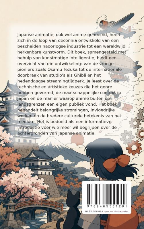 Achterkant van De geschiedenis van de Japanse animatie