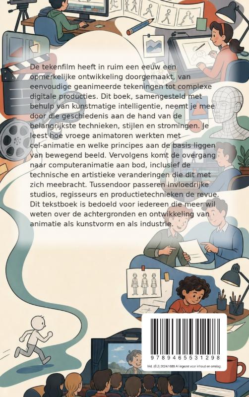 Achterkant van De geschiedenis van de tekenfilm