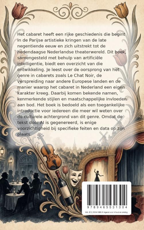 Achterkant van De geschiedenis van het cabaret