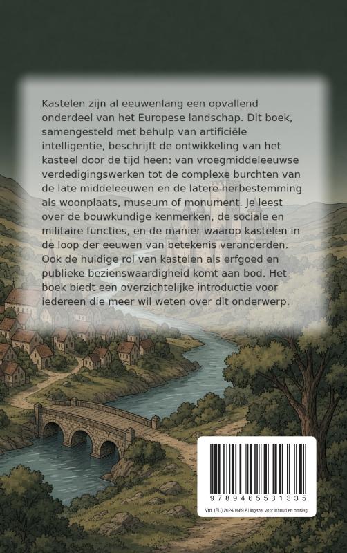 Achterkant van De geschiedenis van het kasteel