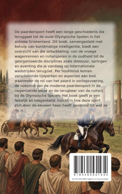 Achterkant van De geschiedenis van de paardensport