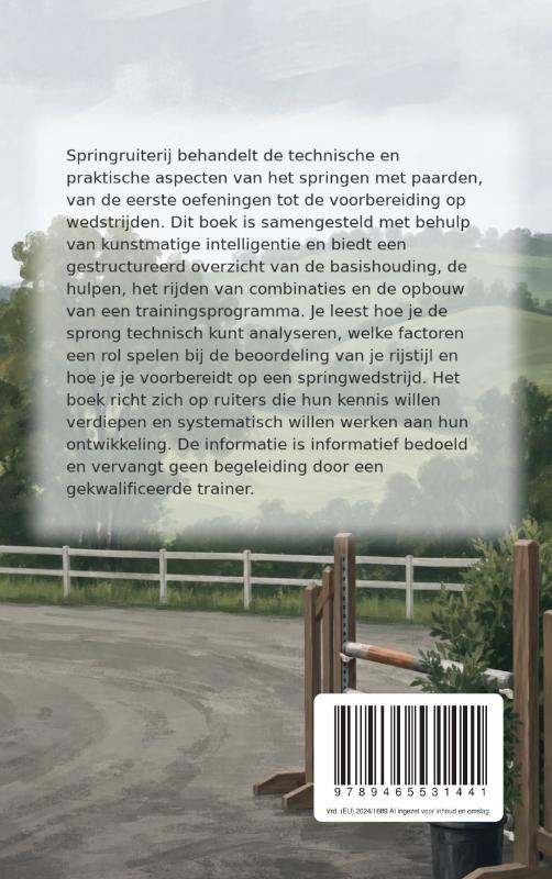 Achterkant van Springruiterij