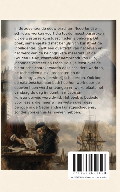 Achterkant van De Hollandse meesters van de Gouden Eeuw