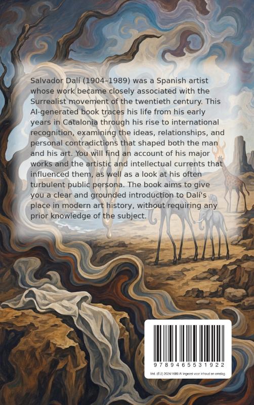 Achterkant van Salvador Dalí