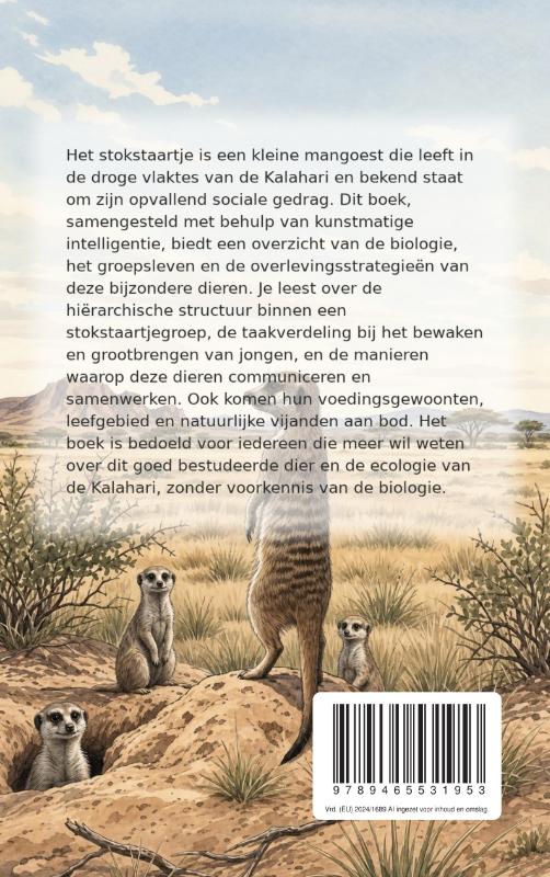 Achterkant van Het stokstaartje