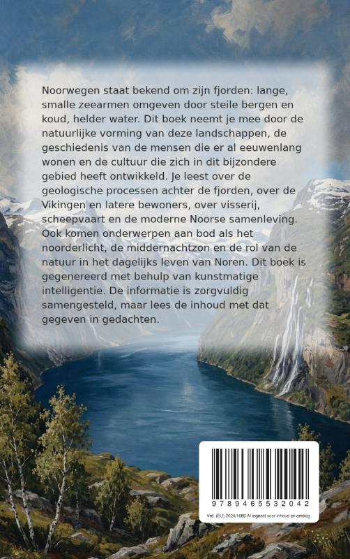 Achterkant van De fjorden van Noorwegen