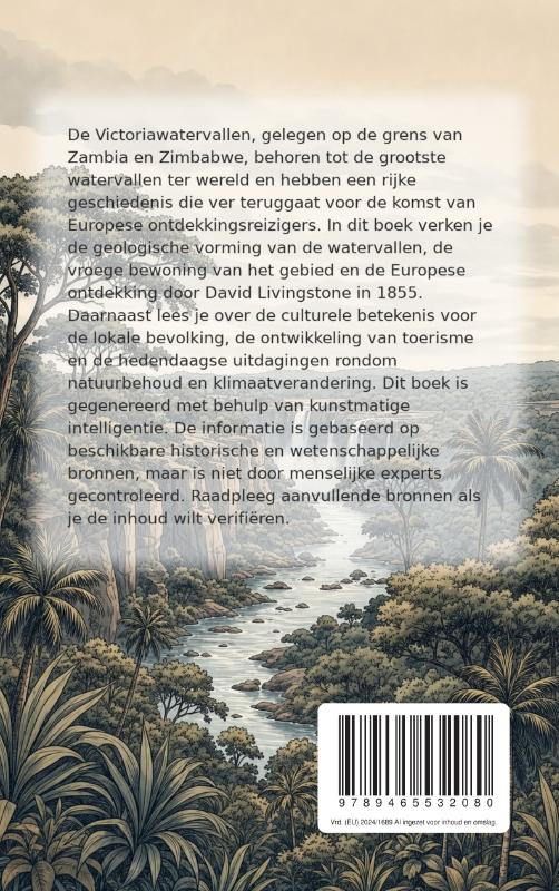 Achterkant van De Victoriawatervallen