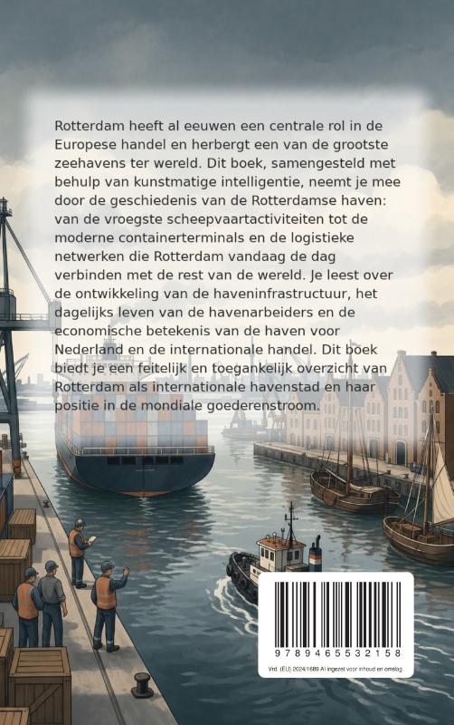 Achterkant van De haven van Rotterdam