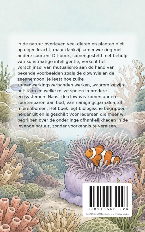 Achterkant van De clownvis en de zeeanemoon