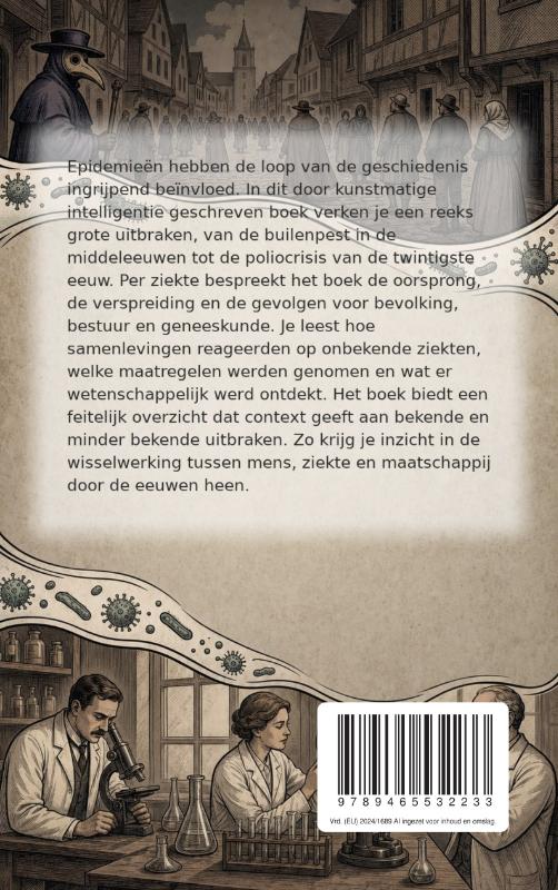 Achterkant van Grote epidemieën uit de geschiedenis