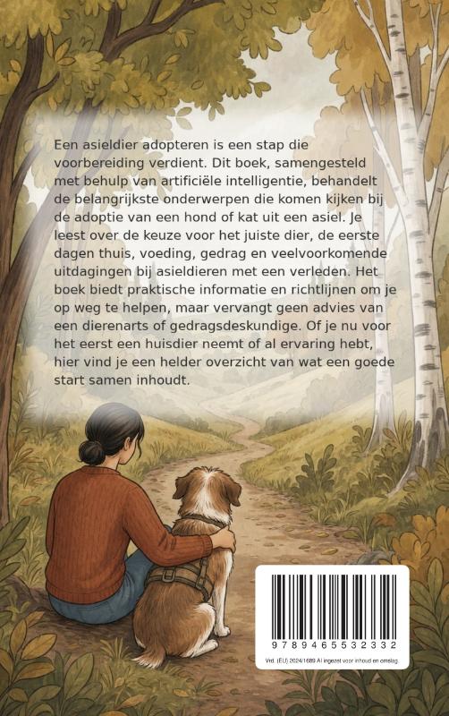 Achterkant van Een asieldier adopteren