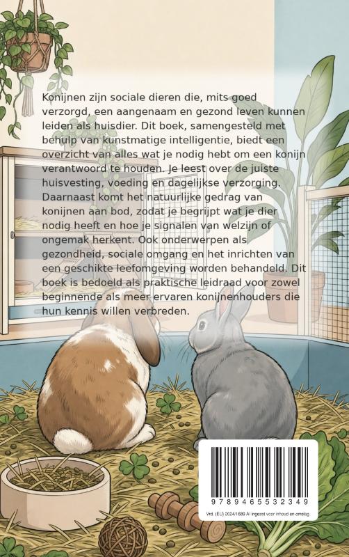 Achterkant van Konijnen als huisdier