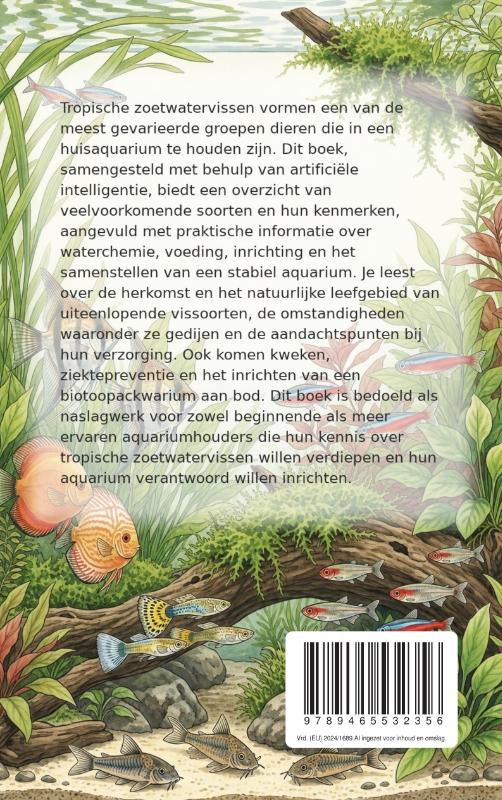 Achterkant van Tropische zoetwatervissen