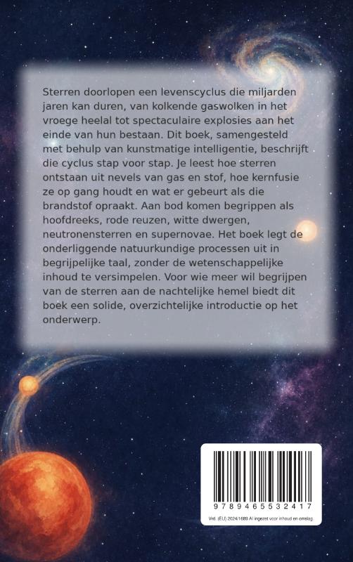 Achterkant van De levensloop van sterren