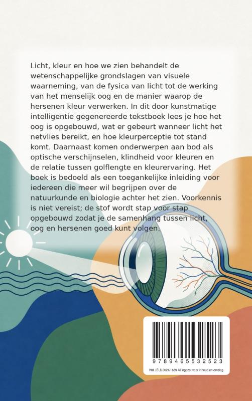 Achterkant van Licht, kleur en hoe we zien