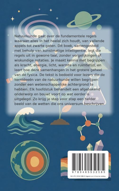 Achterkant van Natuurkunde begrijpen zonder formules