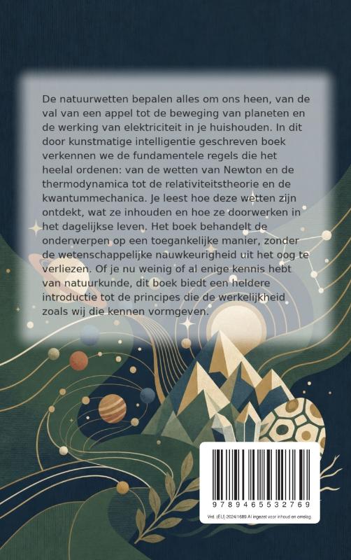 Achterkant van Verwondering over de natuurwetten