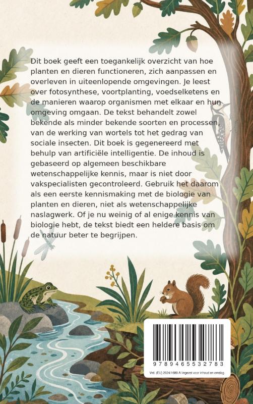 Achterkant van Hoe planten en dieren leven