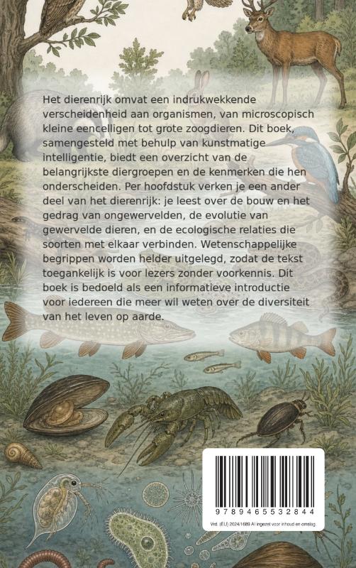 Achterkant van Het dierenrijk en zijn diversiteit