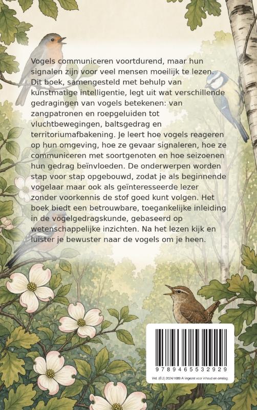 Achterkant van Het gedrag van vogels begrijpen