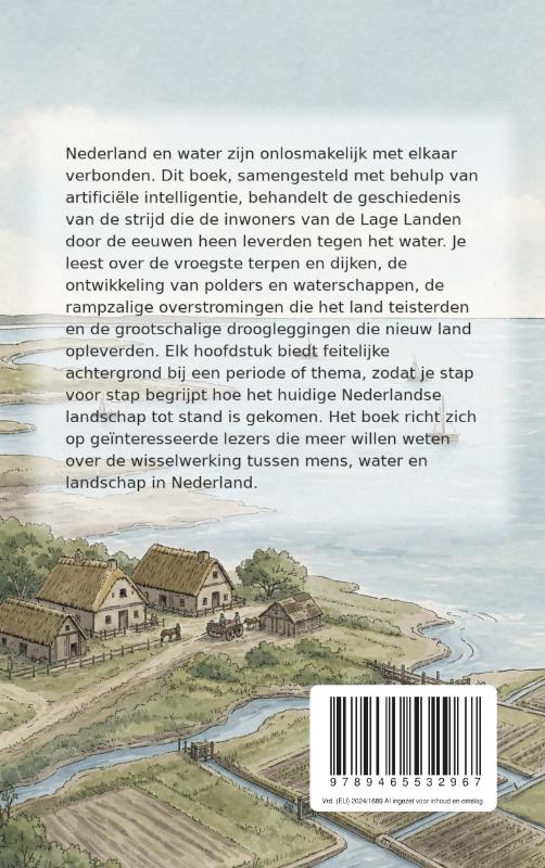 Achterkant van Nederland en het water door de eeuwen