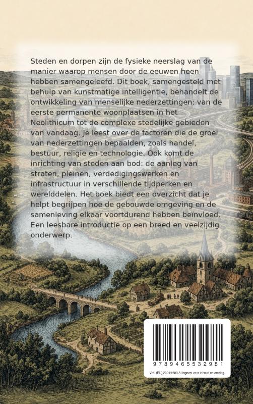 Achterkant van De geschiedenis van steden en dorpen
