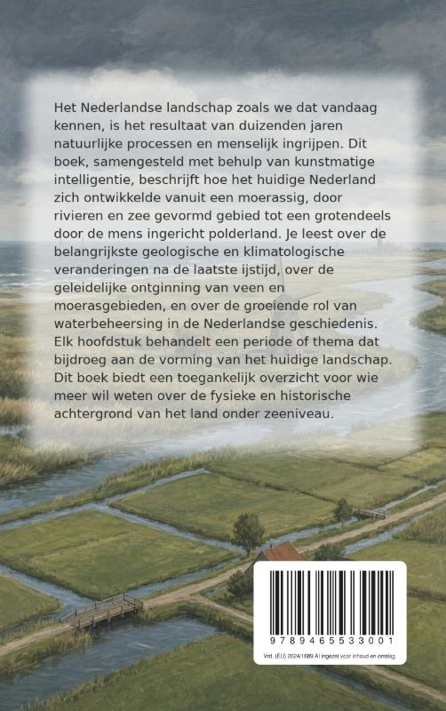Achterkant van De geschiedenis van het Nederlandse landschap