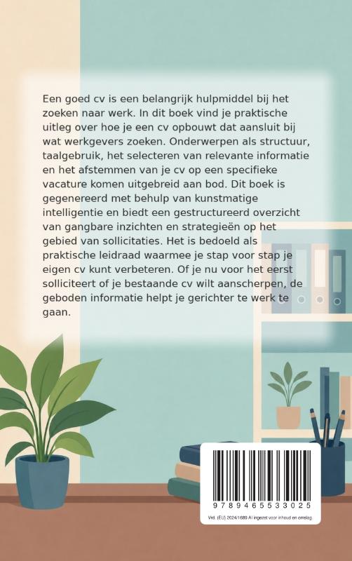 Achterkant van Een cv dat opvalt tussen de rest