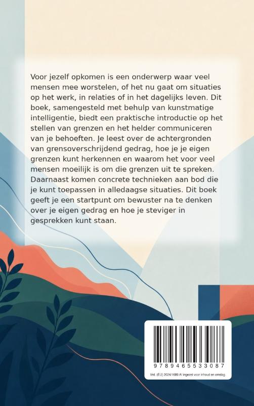 Achterkant van Voor jezelf opkomen