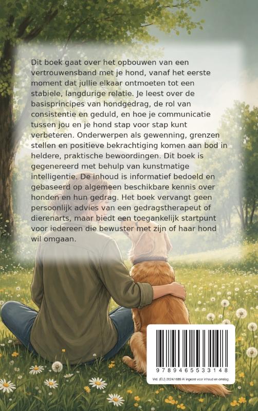 Achterkant van Een band opbouwen met je hond