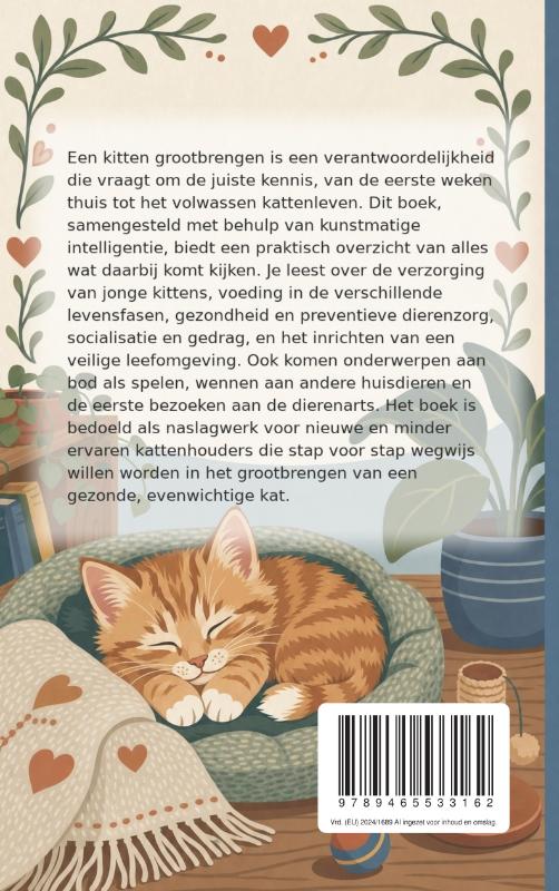 Achterkant van Een kitten grootbrengen