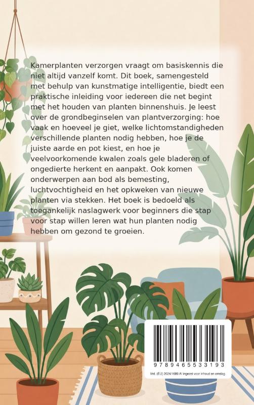 Achterkant van Planten verzorgen voor beginners