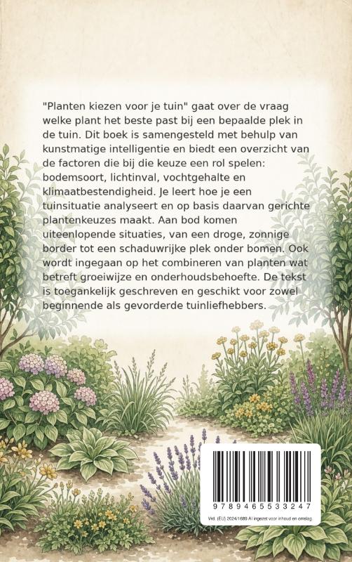 Achterkant van Planten kiezen voor je tuin