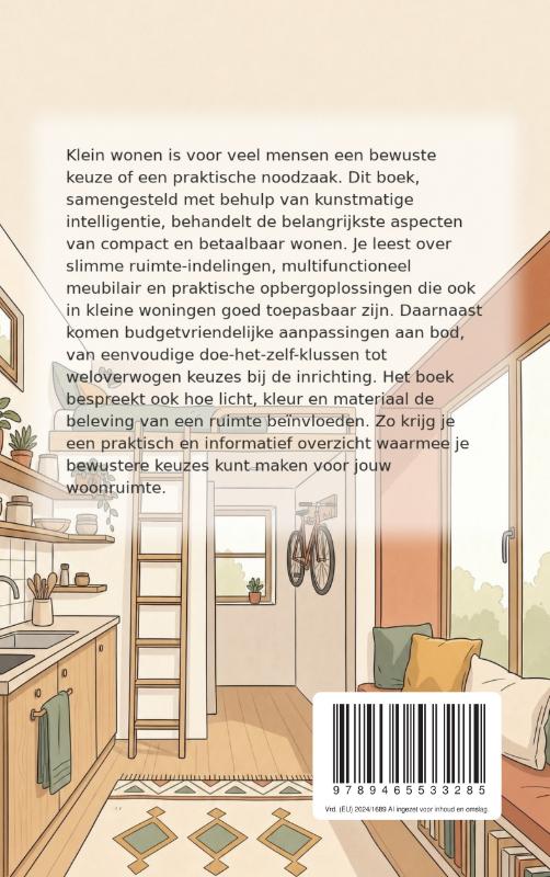 Achterkant van Klein wonen op een budget