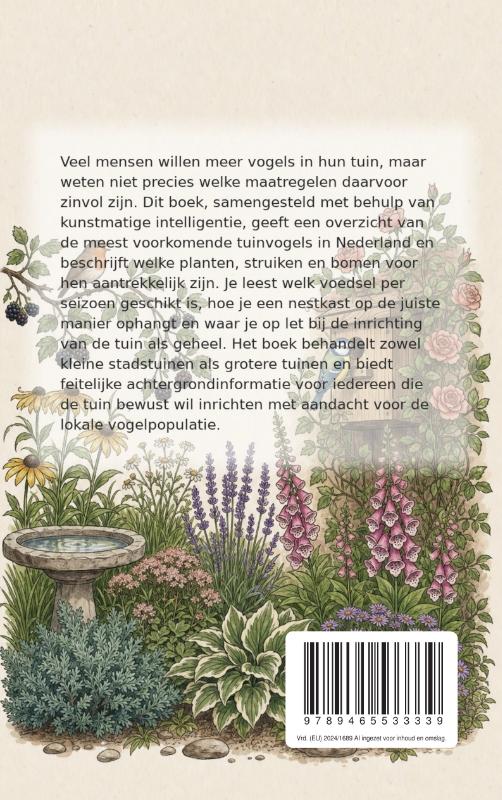 Achterkant van Een tuin voor vogels inrichten