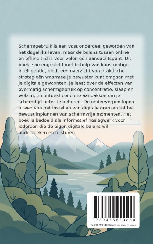 Achterkant van Een gezonde digitale balans vinden