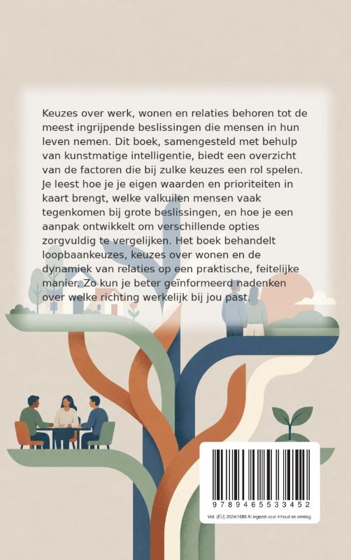 Achterkant van Grote levenskeuzes: werk, wonen, relaties